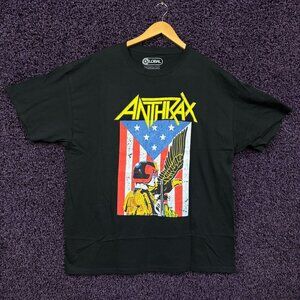 Anthrax I'm the Law Among the Living Thrash Metal T-Shirt XL